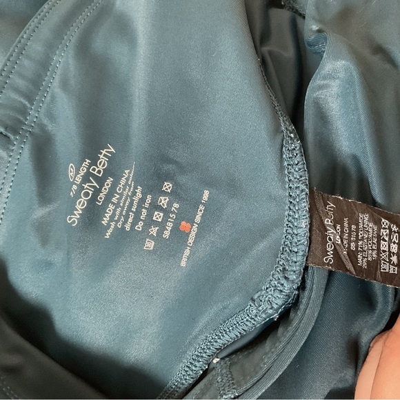 Sweaty Betty 7/8 Length Blue Leggings Size Medium - Picture 2 of 6